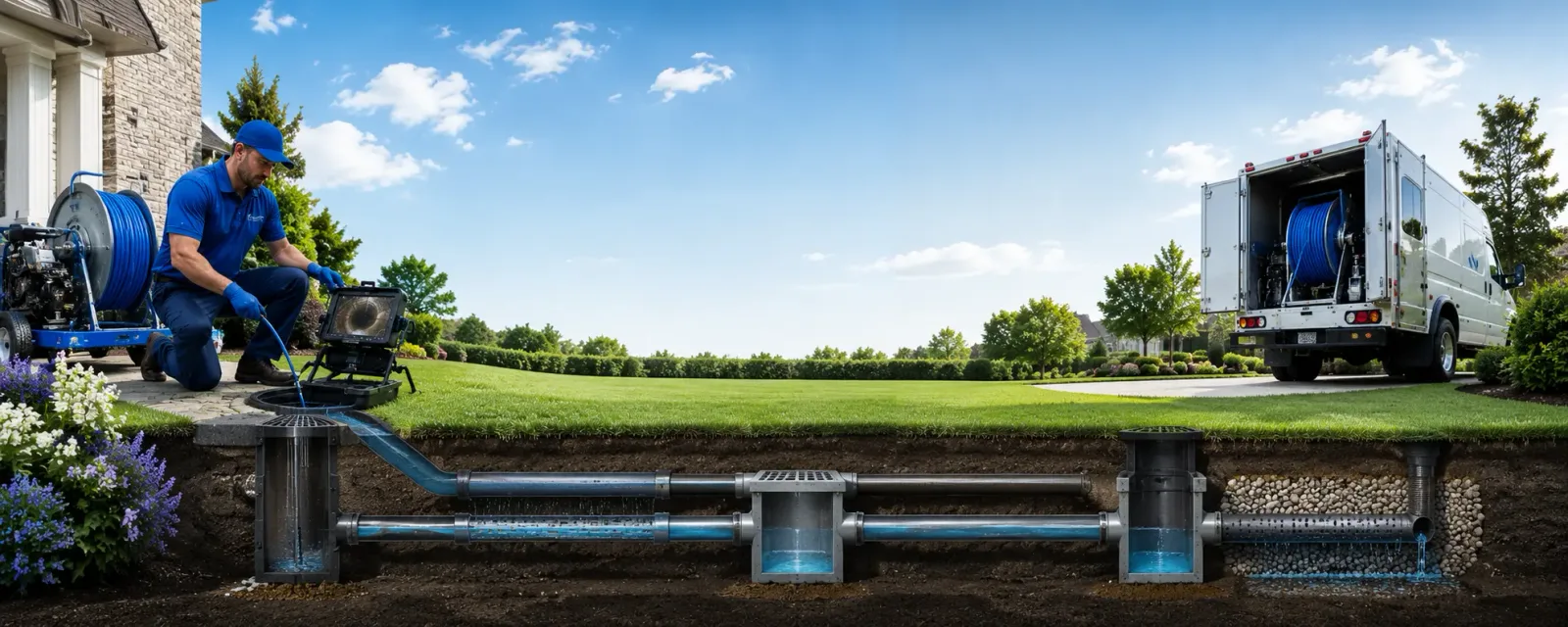 Outdoor drain cleaning information for Warren, MA
